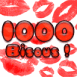 "1000 bisous!" en cascade