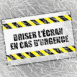 Motif "Briser l'cran en cas d'urgence"