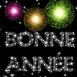 Bonne anne en feu d'artifice