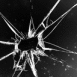 Impacts sur une vitre dans l'obscurit