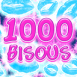 Cascade multicolore de "1000 bisous"!