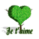 Arbre en forme de coeur "Je t'aime"