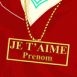 Pendentif bling bling "Je t'aime"