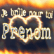 Coeur enflamm "Je brle pour toi"