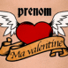 Tatouage vintage "Ma valentine"