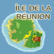 DOM: Ile de la Runion, carte avec titre