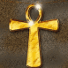 Ankh gyptienne en or