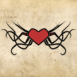 Tatouage tribal coeur